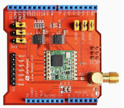 433/868/915Mhz Lora Shield